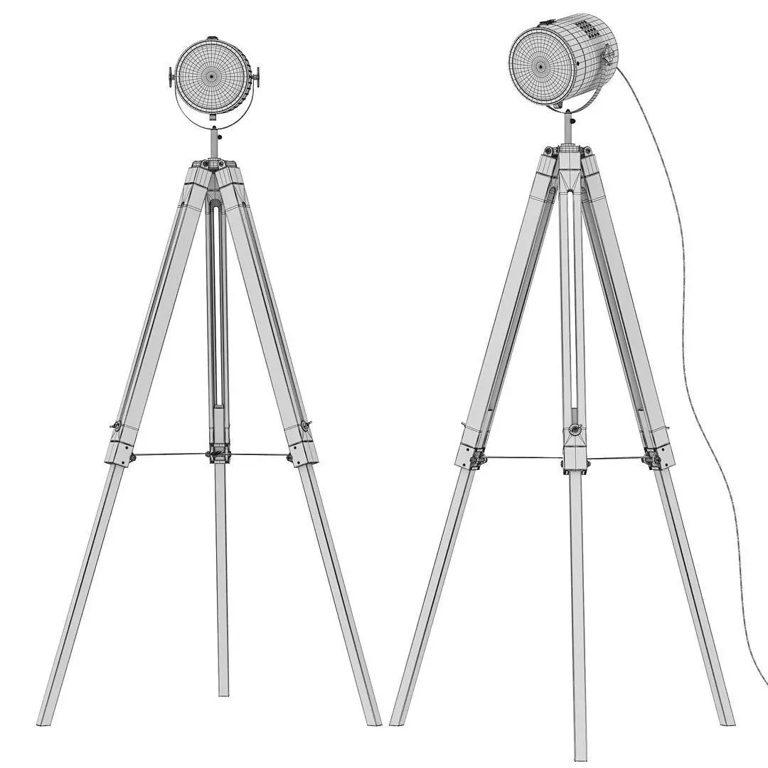 Floor Lamp Alzette 3D model_5