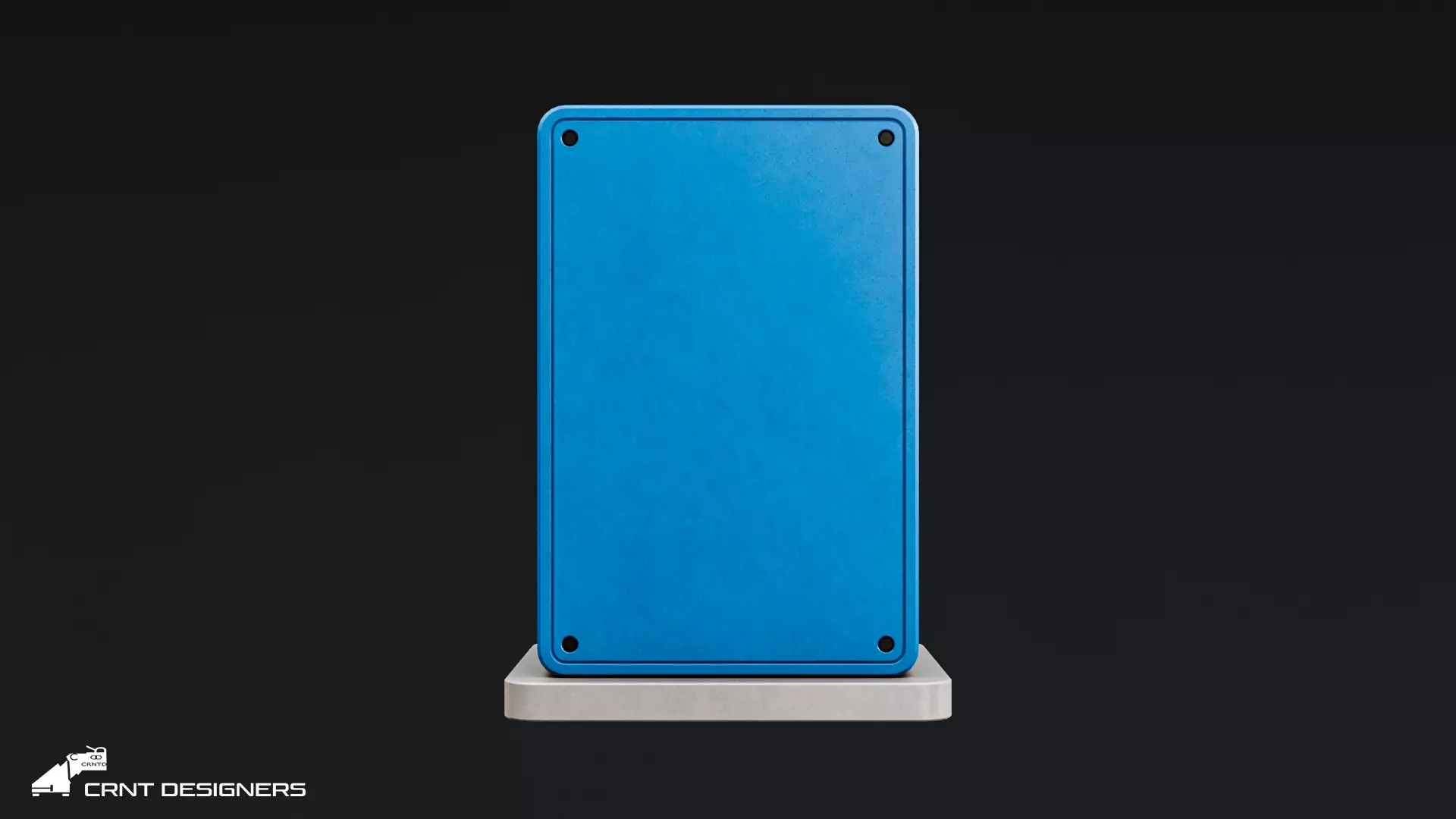 Retro Scifi Radar Device Low-poly 3D model_6