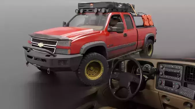 Chevy Silverado 2500HD Overland Offroad Truck - Complete Model