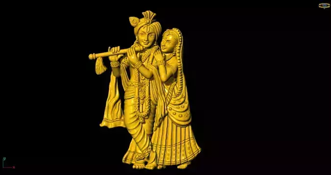 RADHA KRISHNA 3D MODEL