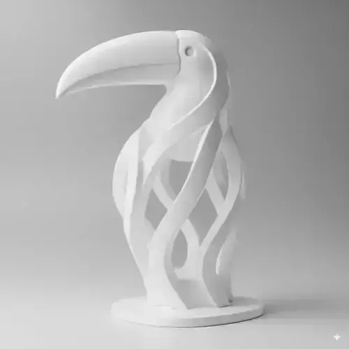 minimalist Sculpture Toucan