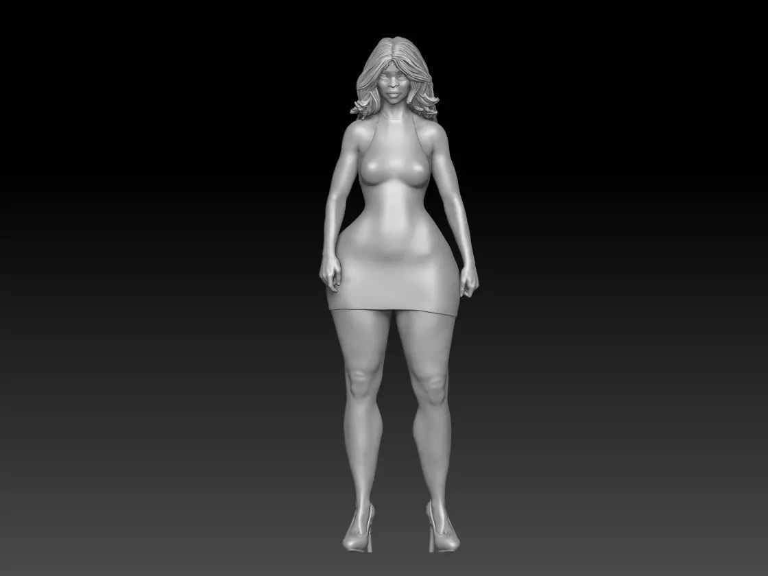 big butt girl 3 3D print model_0