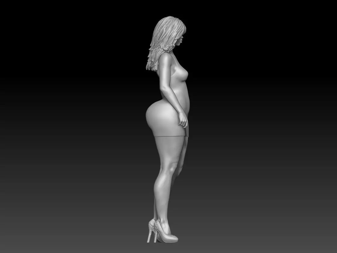 big butt girl 3 3D print model_3