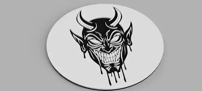 DEMON Skull Devil Coaster