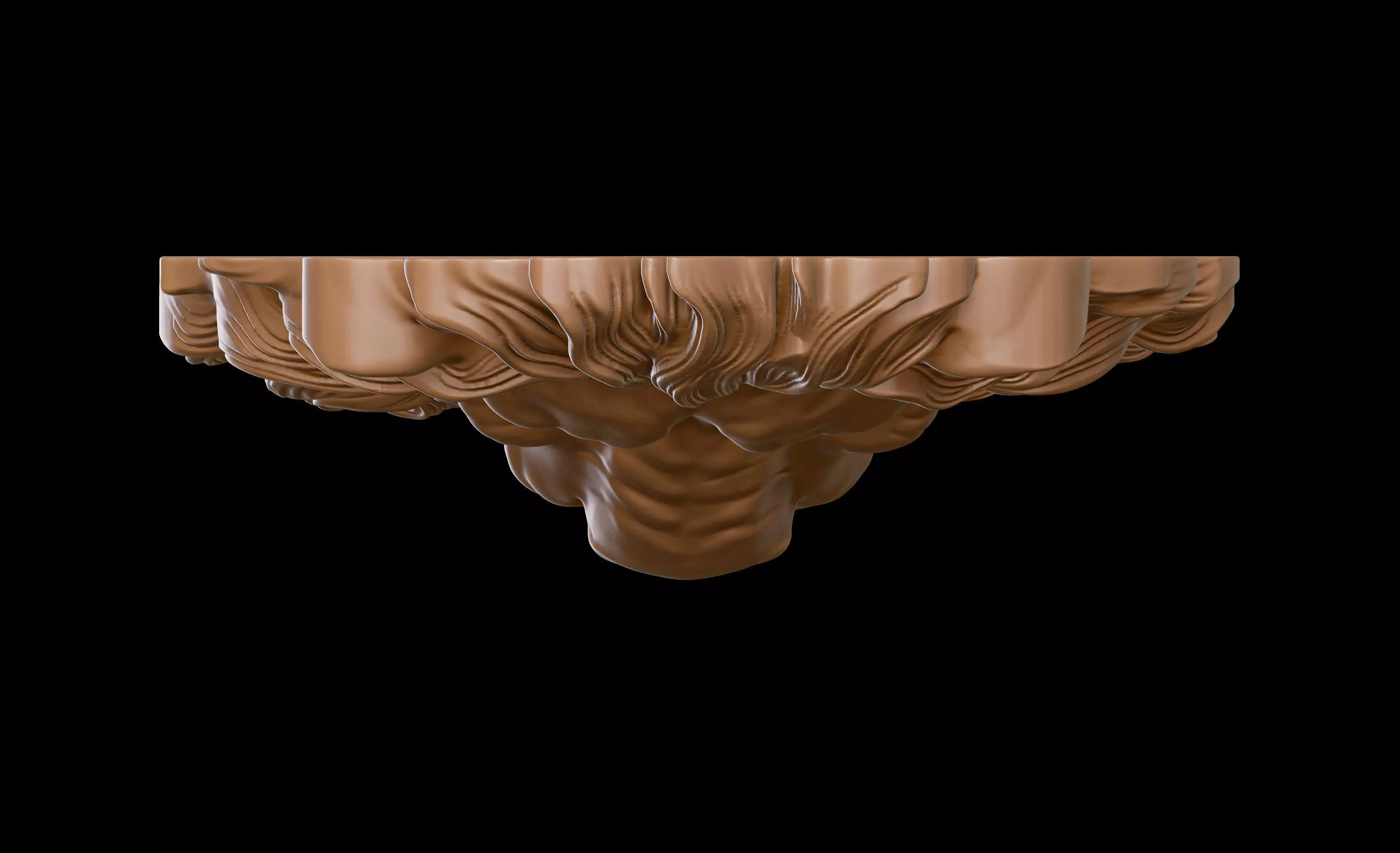 Lion Bas Relief 3D print model_11