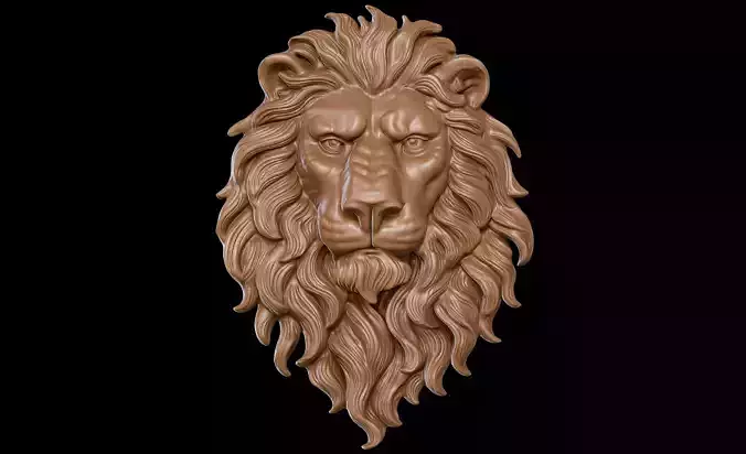 Lion Bas Relief