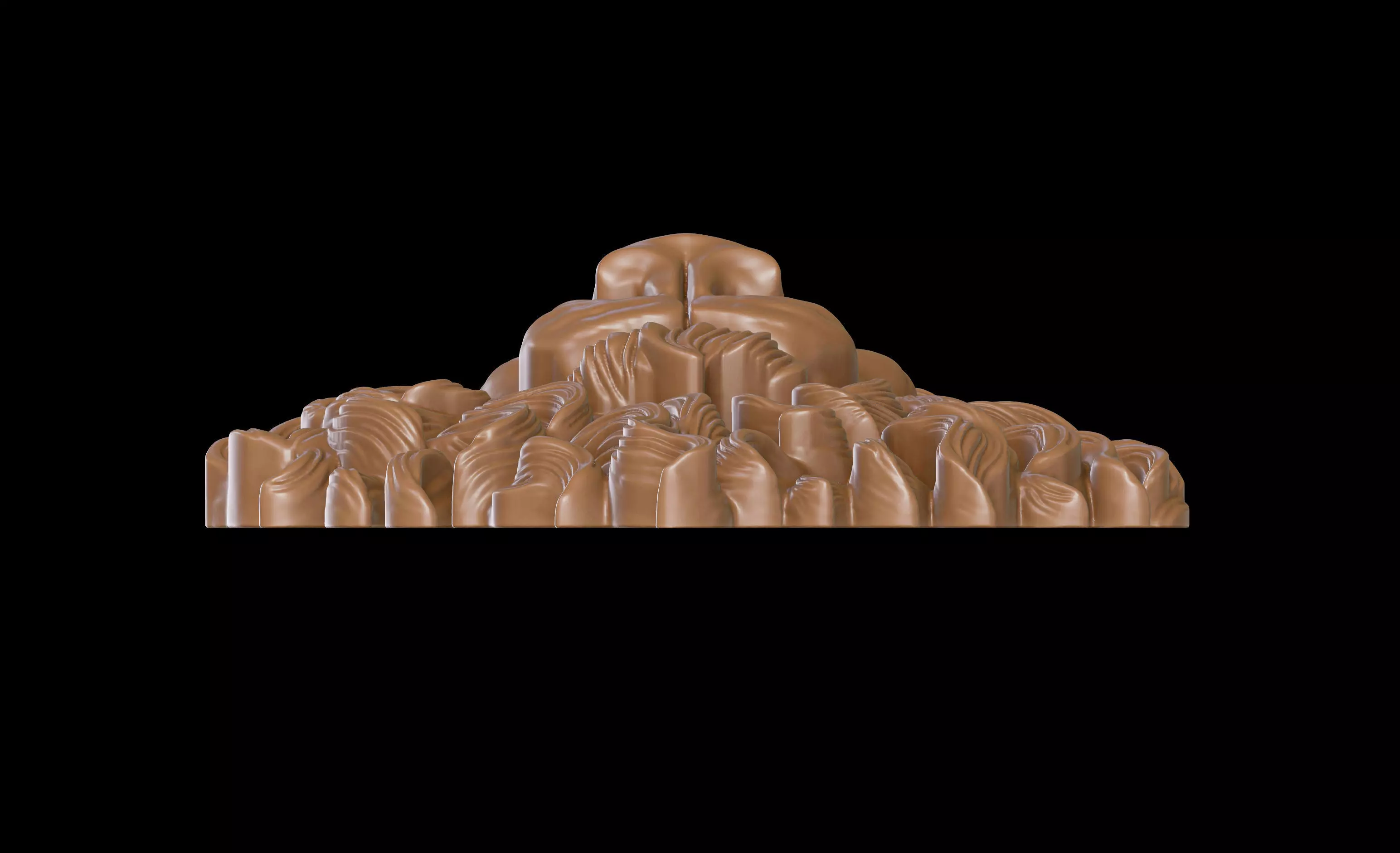 Lion Bas Relief 3D print model_13