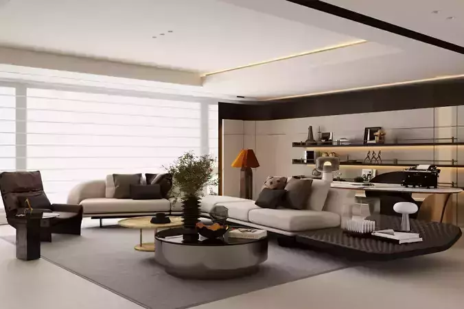 Italian - style living room