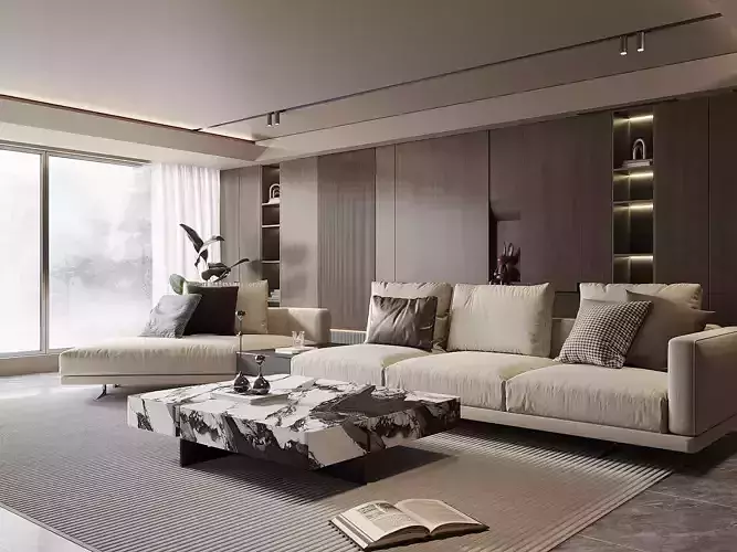 Italian Minimalist Living Room