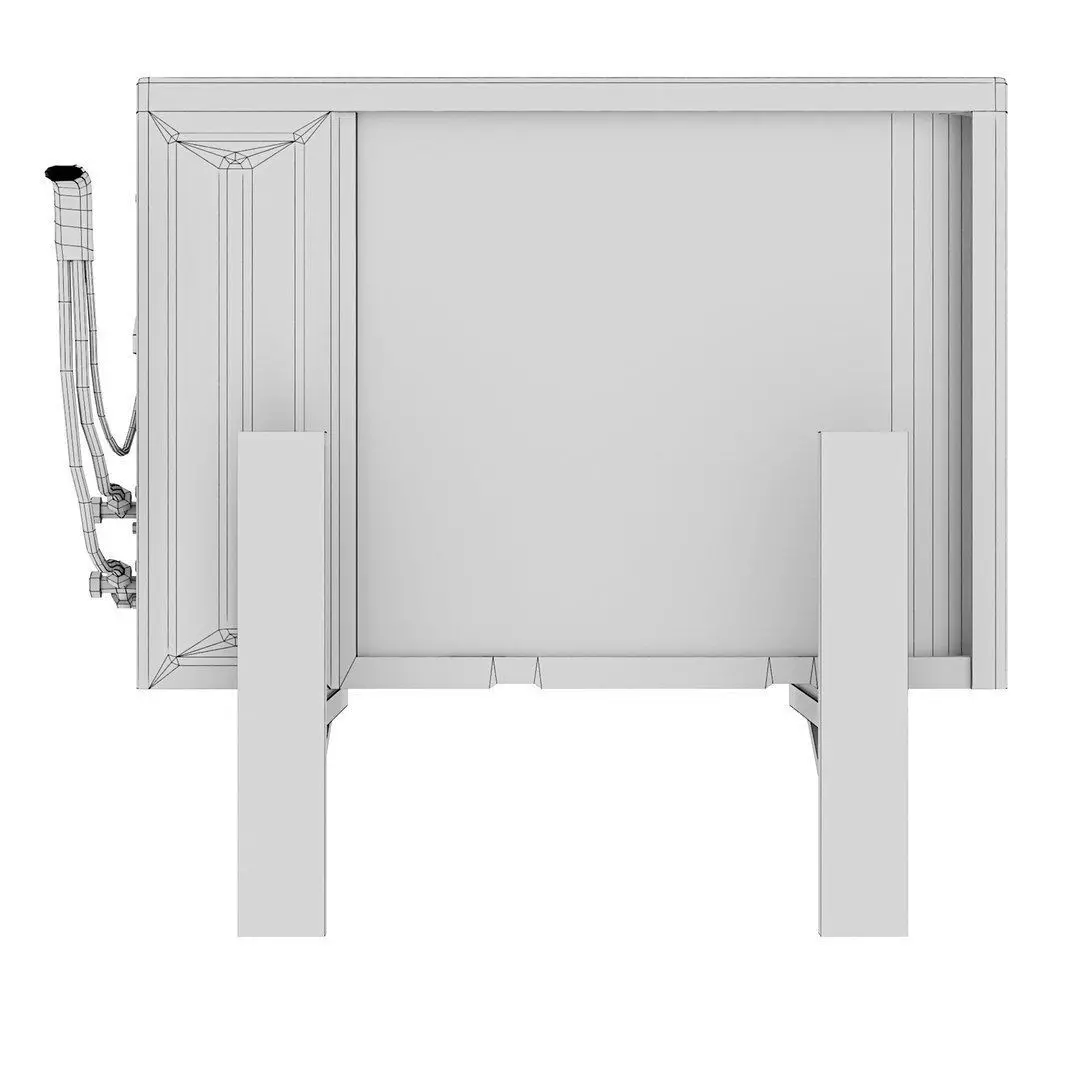 Low Poly Conditioner 3D model_6