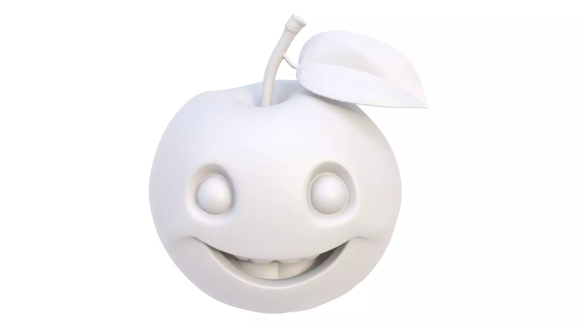 Smiling Apricot 3D model_7