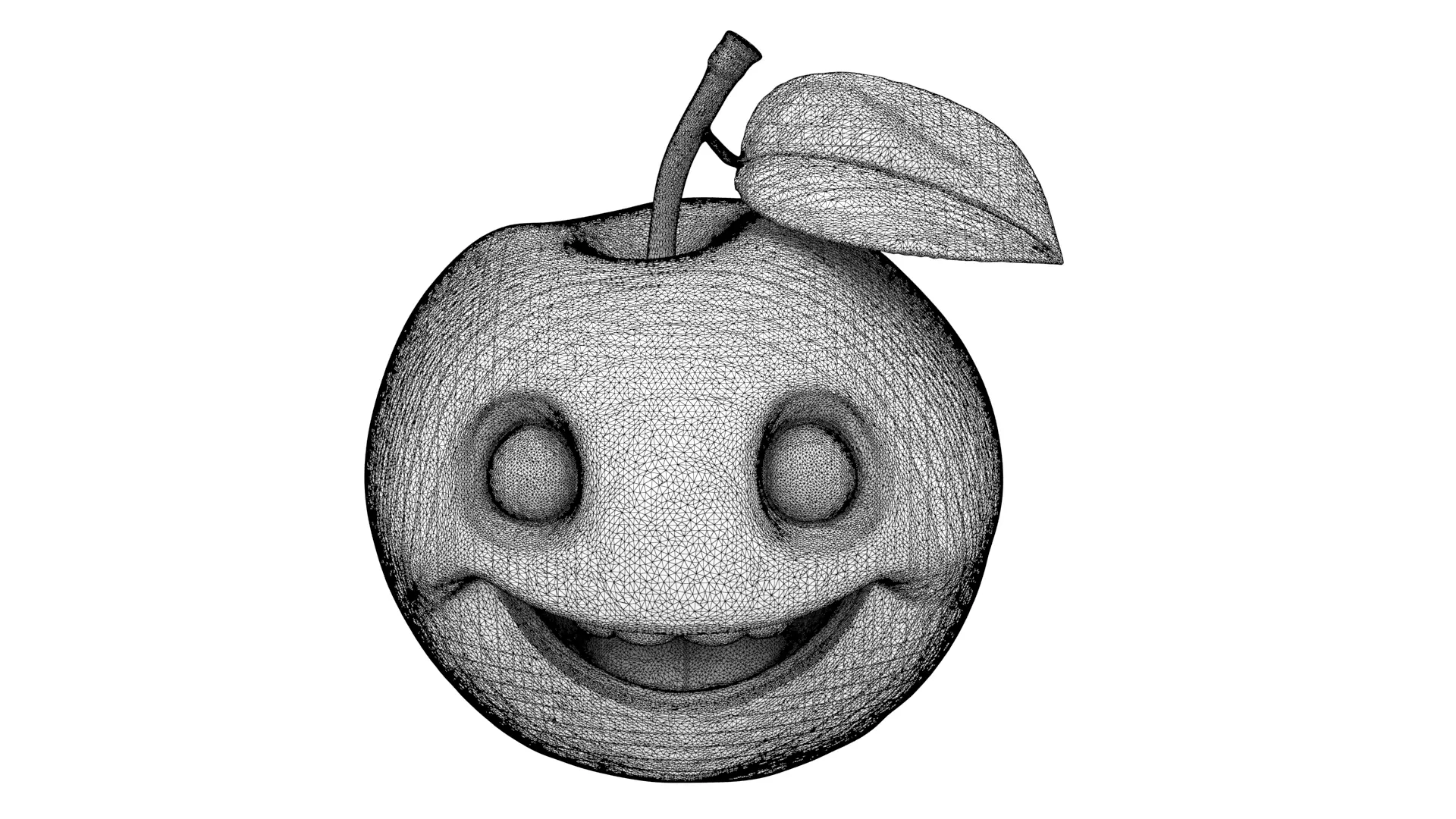 Smiling Apricot 3D model_8