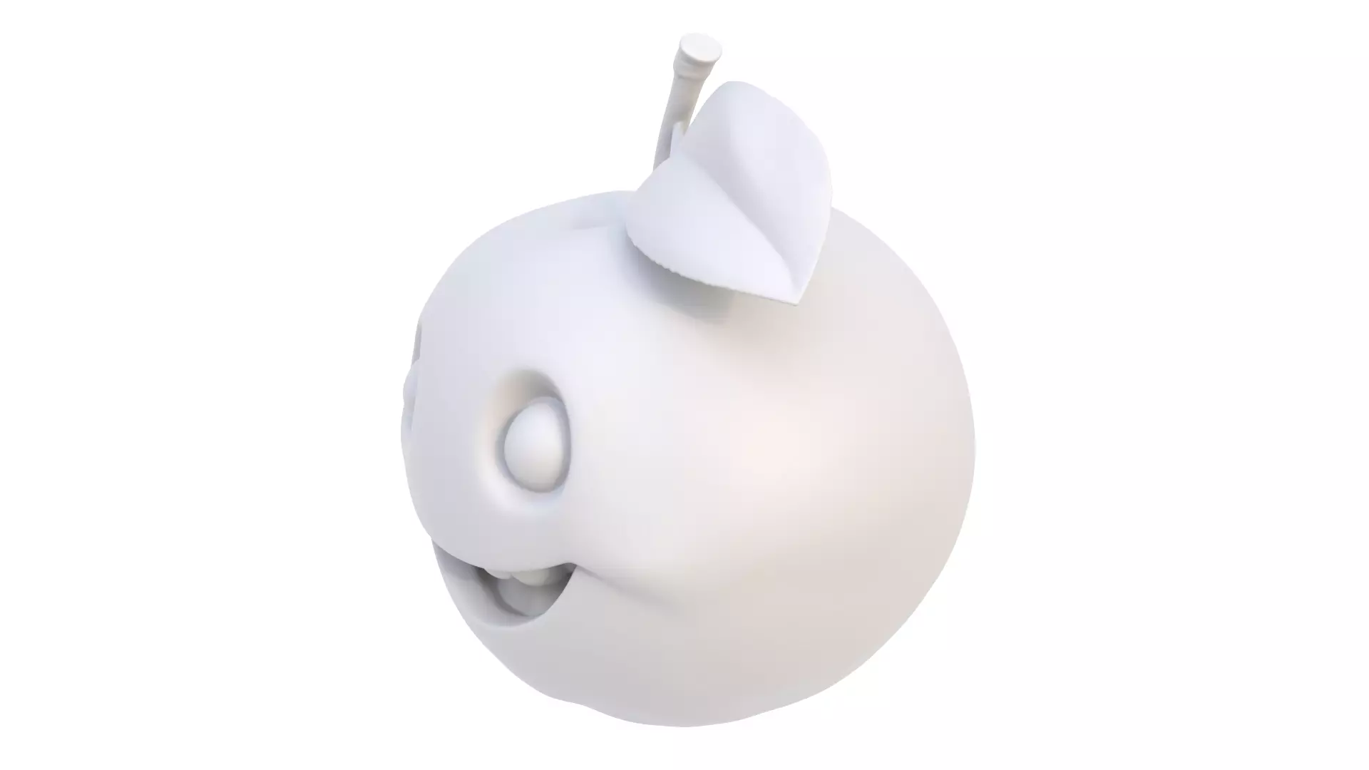 Smiling Apricot 3D model_2