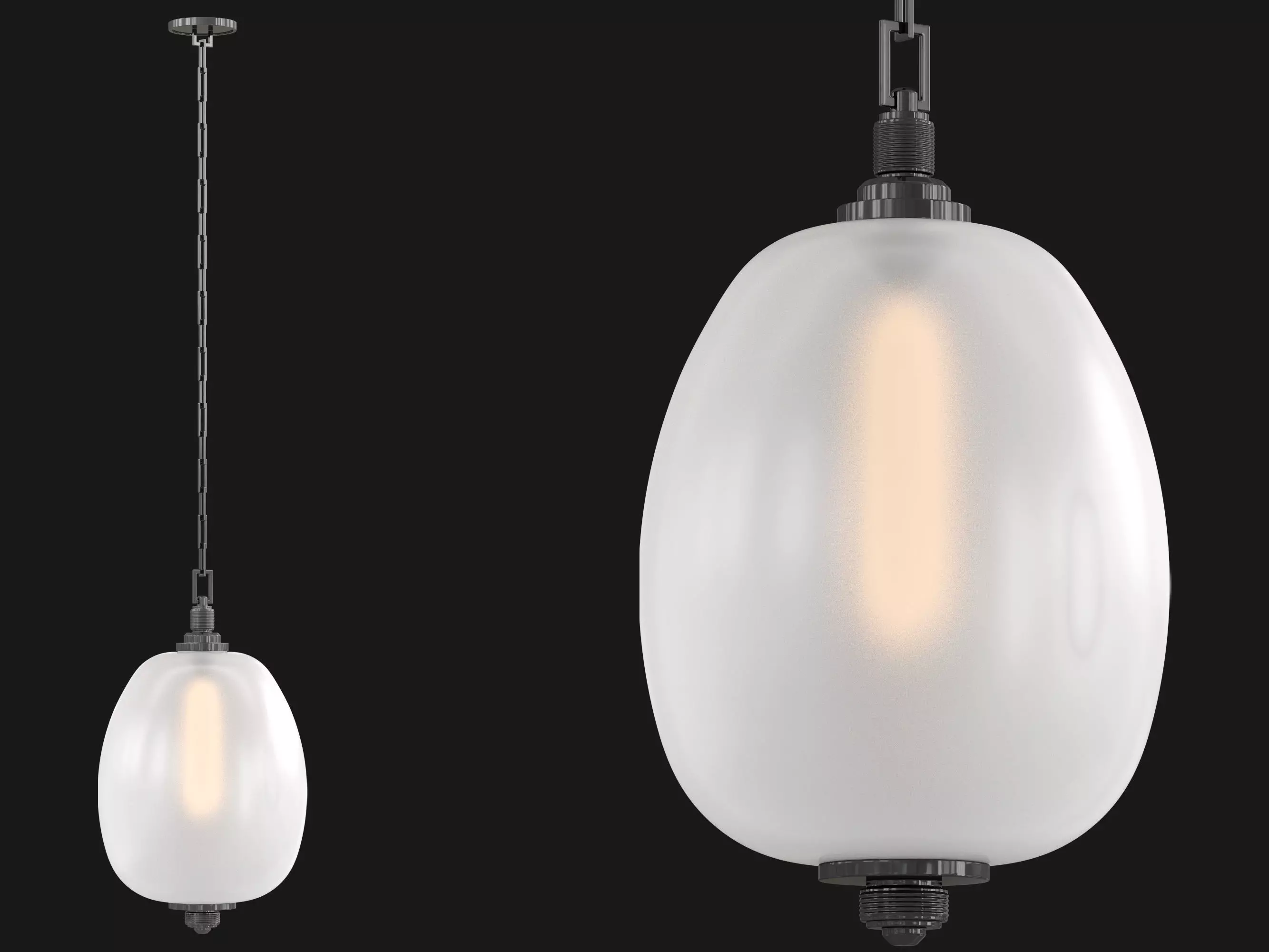 Amphora Pendant Light 3D model_1