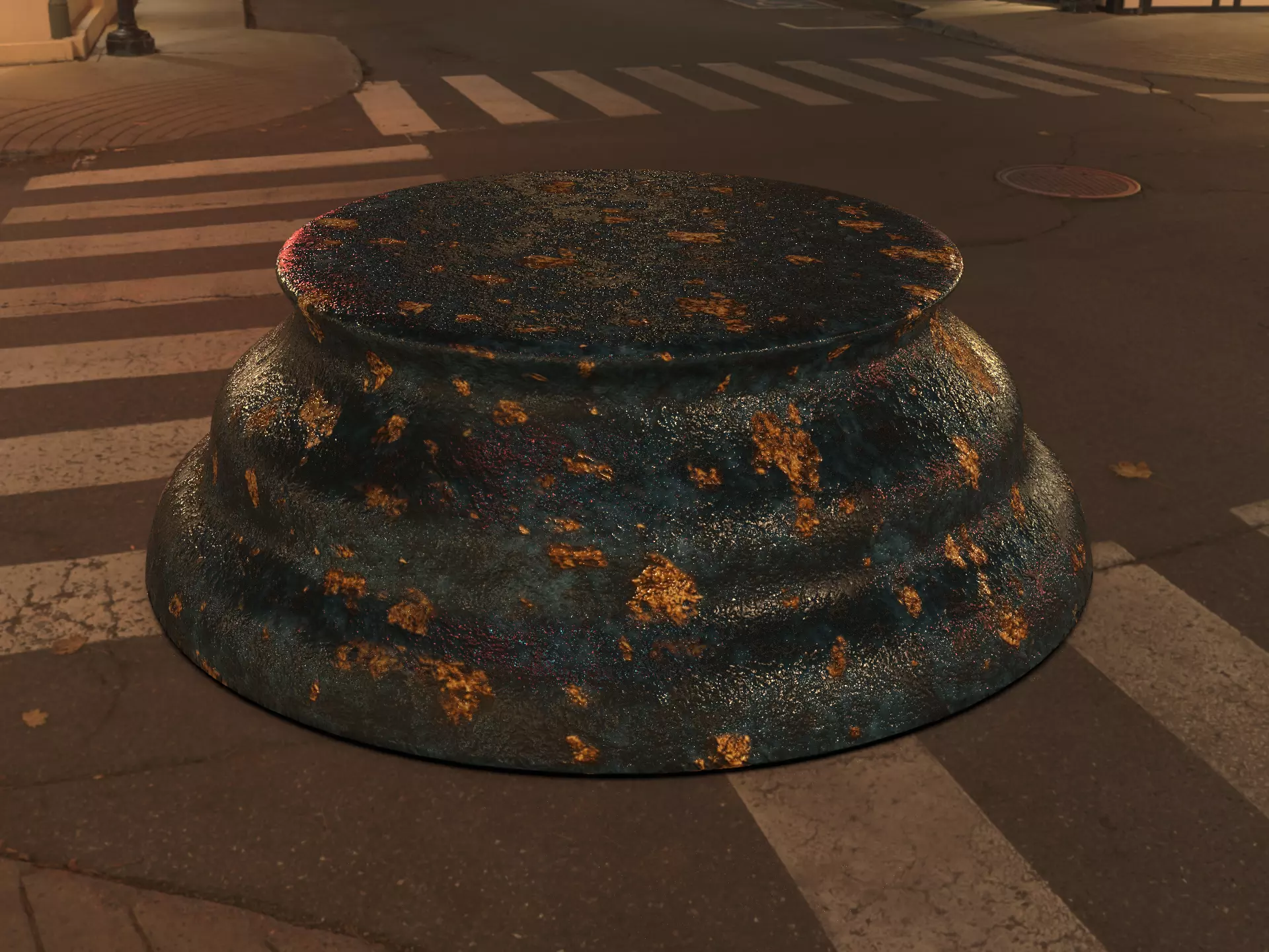 Antique Trophy Award Pedestal 3D model_8