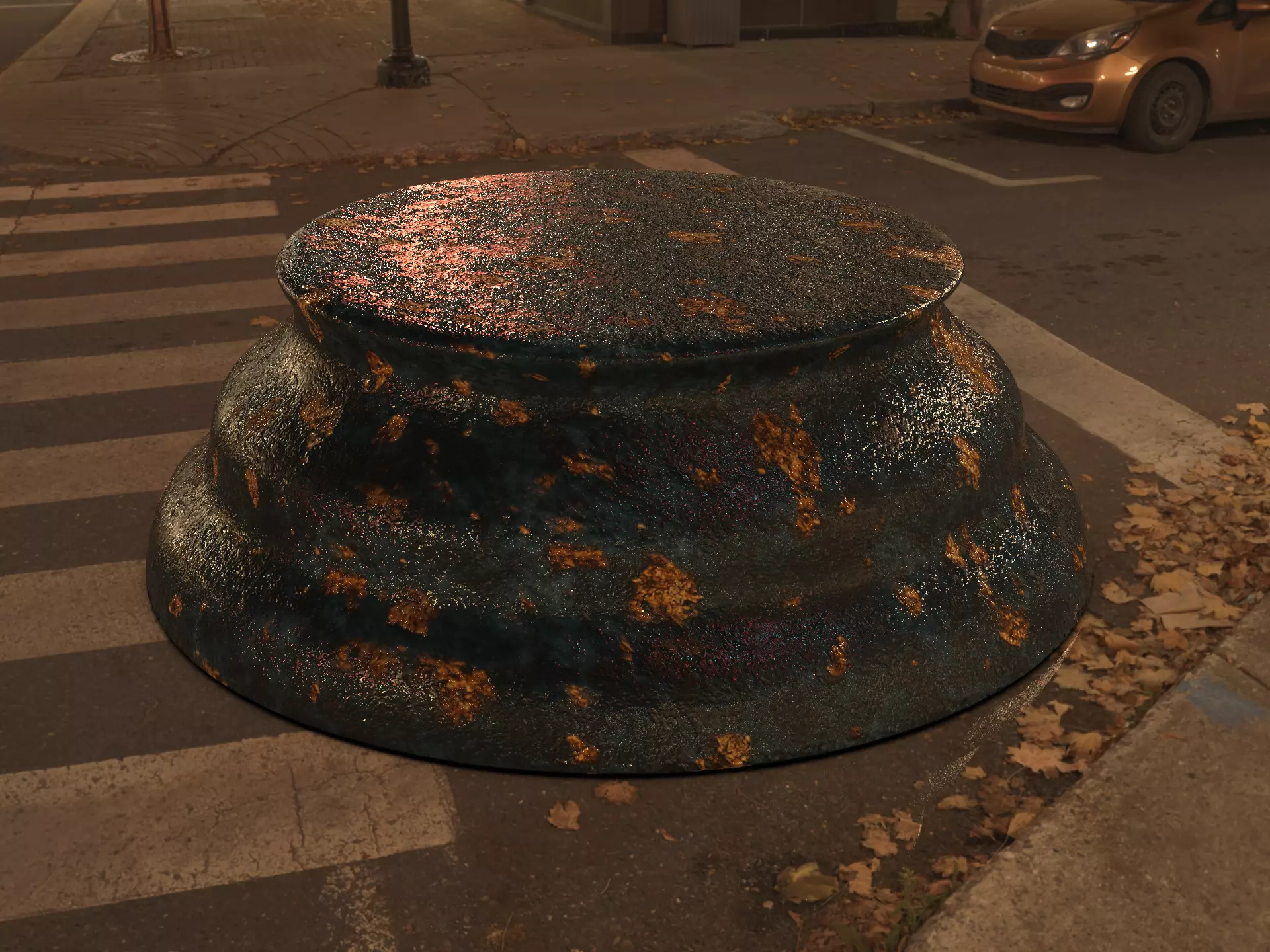 Antique Trophy Award Pedestal 3D model_7