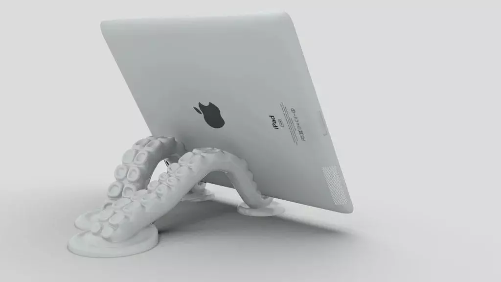 Octopus Tentacle Tablet Stand 3D print model_0