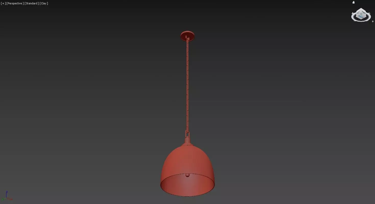 Cloche Pendant Light 3D model_10
