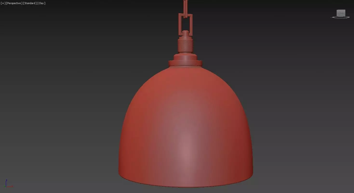 Cloche Pendant Light 3D model_13