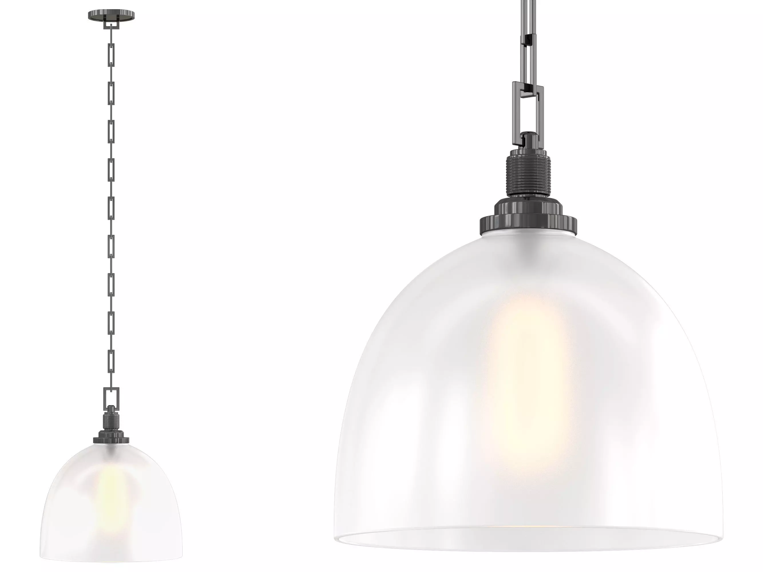 Cloche Pendant Light 3D model_0