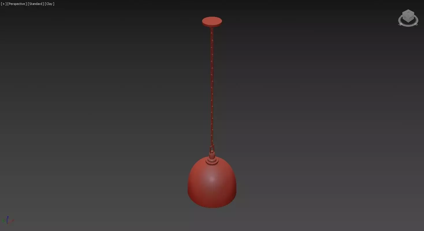Cloche Pendant Light 3D model_8