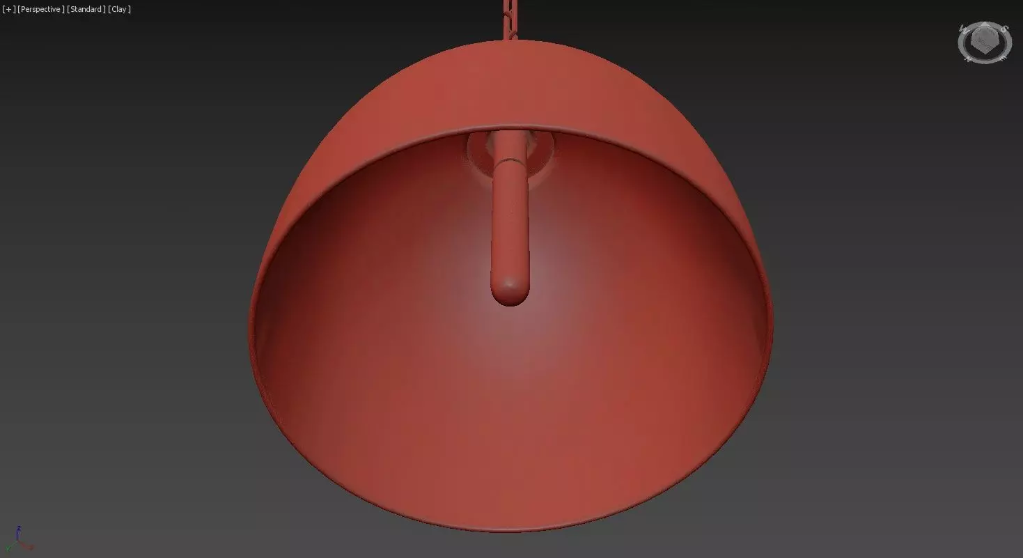 Cloche Pendant Light 3D model_11
