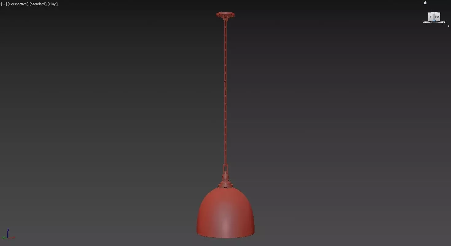 Cloche Pendant Light 3D model_9