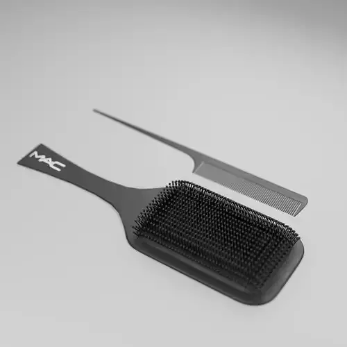 Hair Brush 3D Model Realistic Bathroom and House Accessory