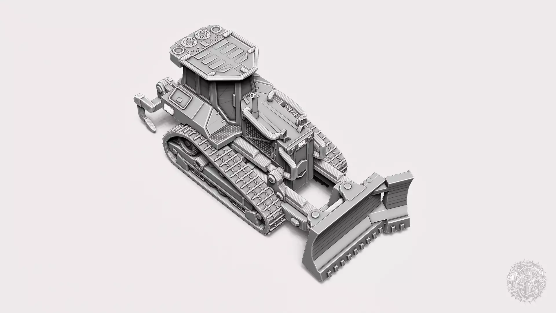 Crawler Dozer RoZ 3D print model_7