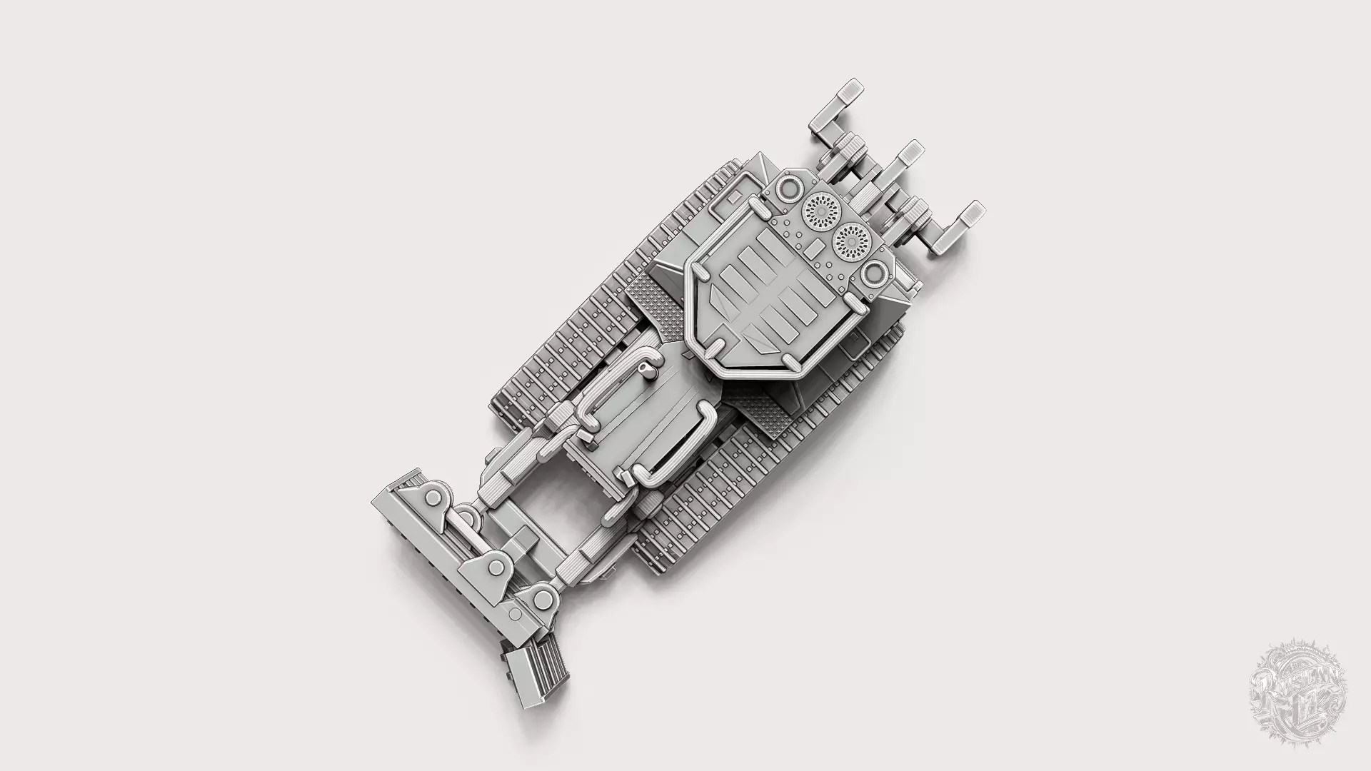 Crawler Dozer RoZ 3D print model_8