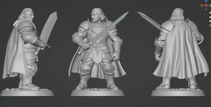 DND Hero Rogue Duelist Dual Daggers Print Ready STL 