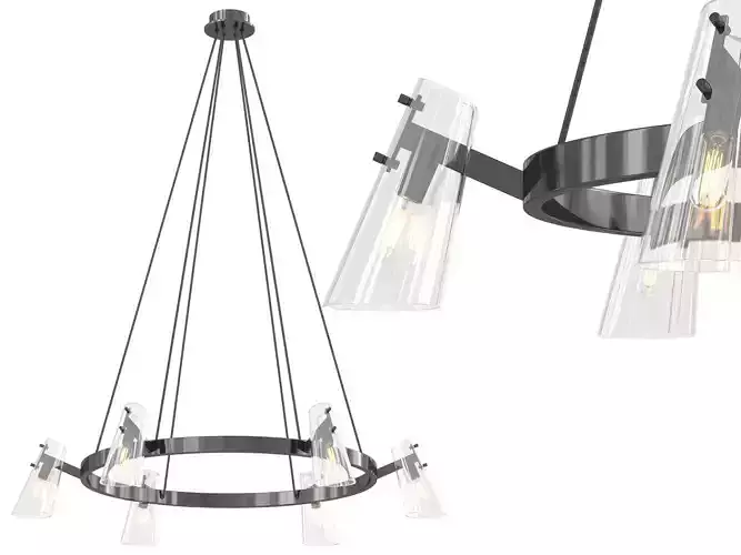 Crystal Cone Circular Chandelier