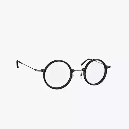 Round Glasses 02 3D model
