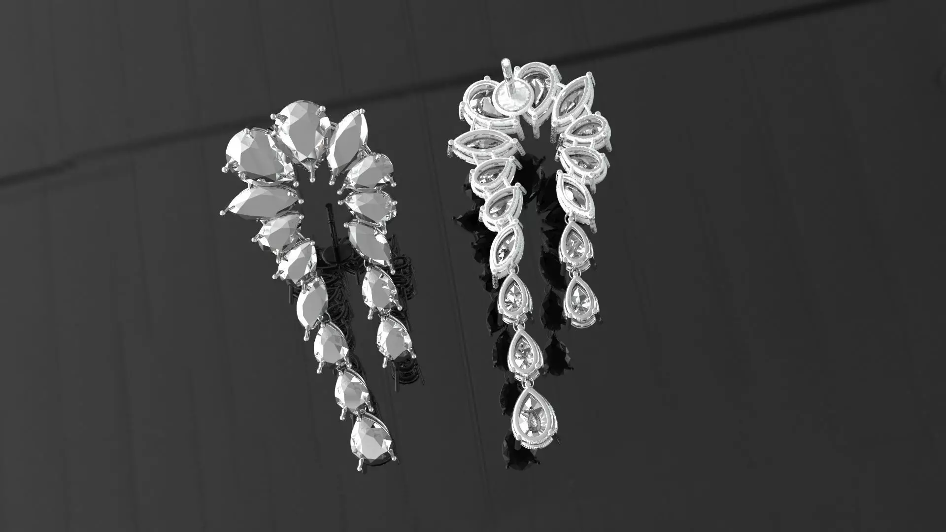 princess Rajwa diamond earring 3D print model