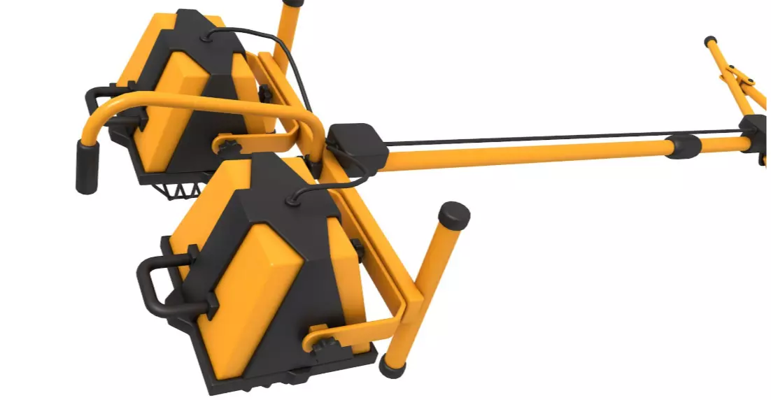 Portable Mobile Light 3D model_3