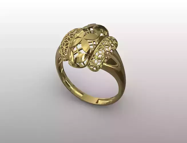 Lattice Bloom Ring