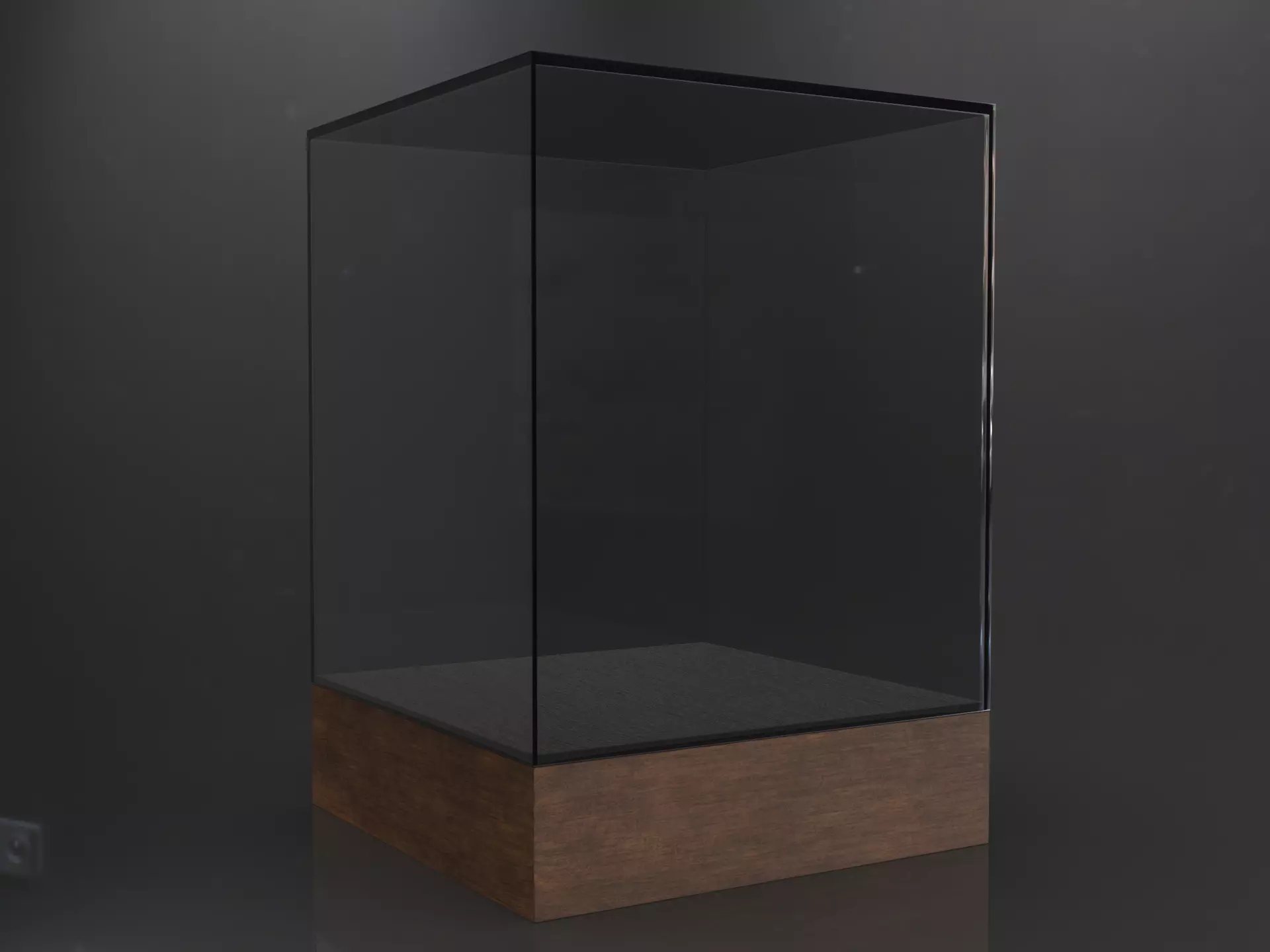 Glass Display Trophy Award Case 3D model_5
