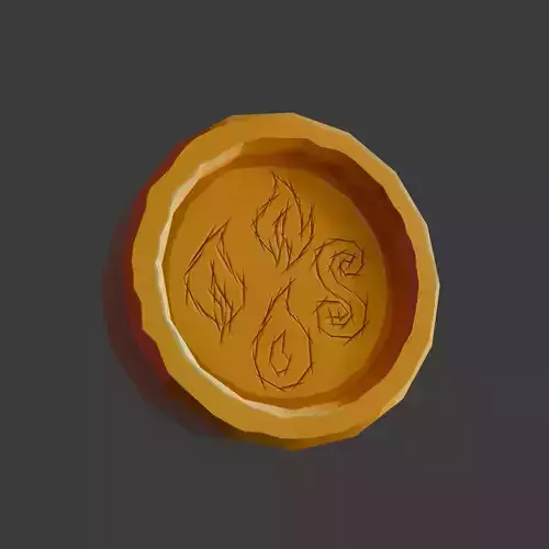 Gold Coin Stylized