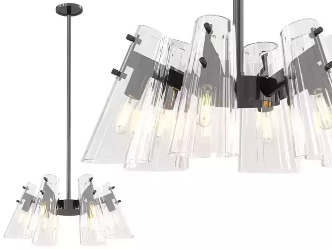 Crystal Cone Pendant Light