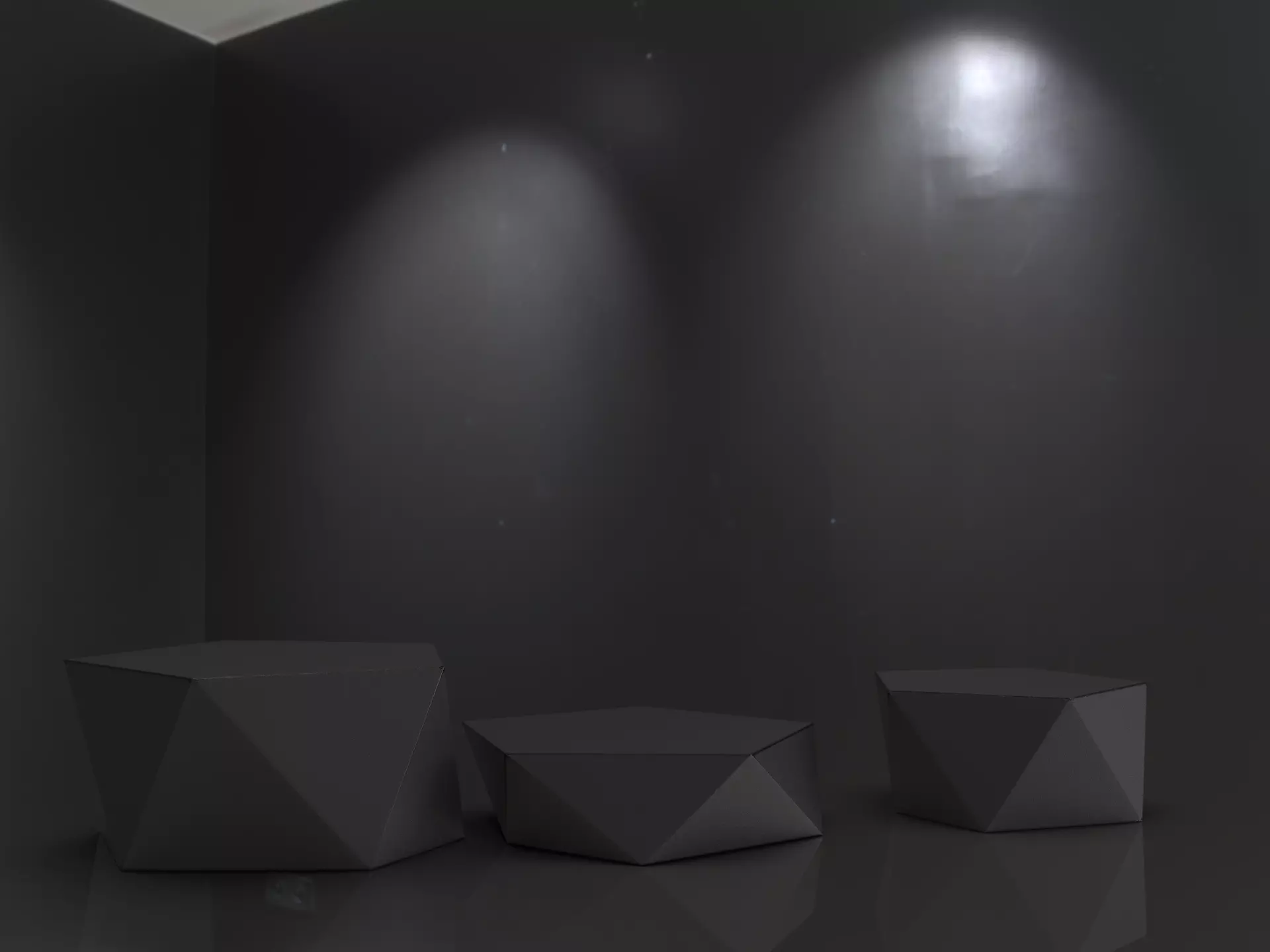 Geometric Trophy Award 3 Bases Pack 3D model_5