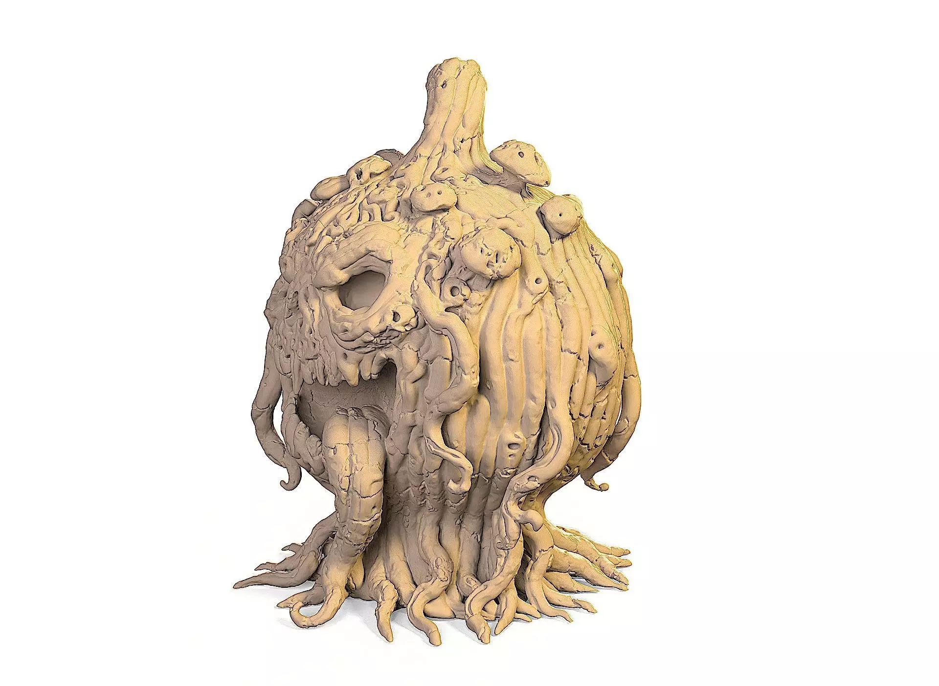Halloween pumpkin stand 3D print model_3