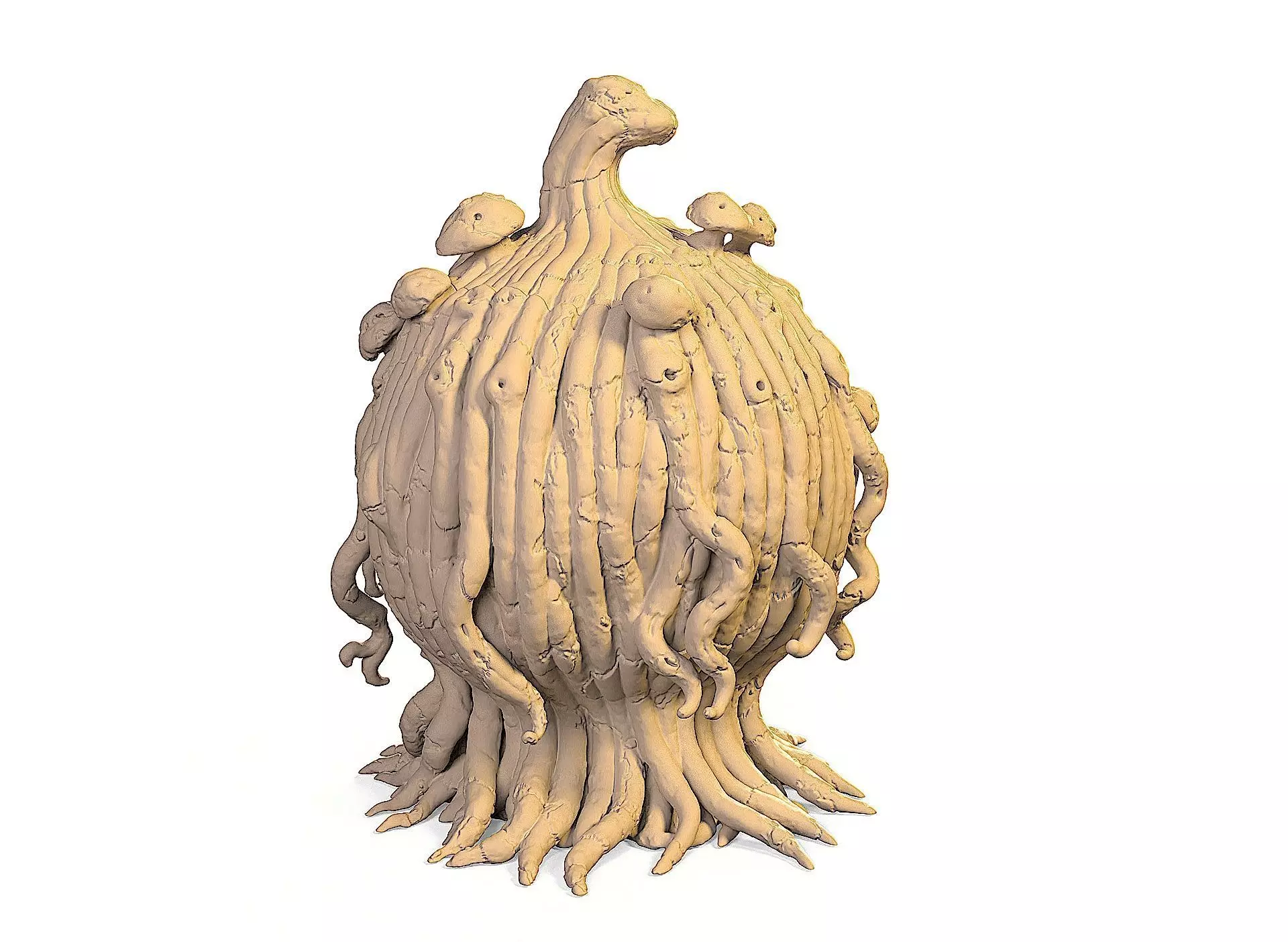 Halloween pumpkin stand 3D print model_5