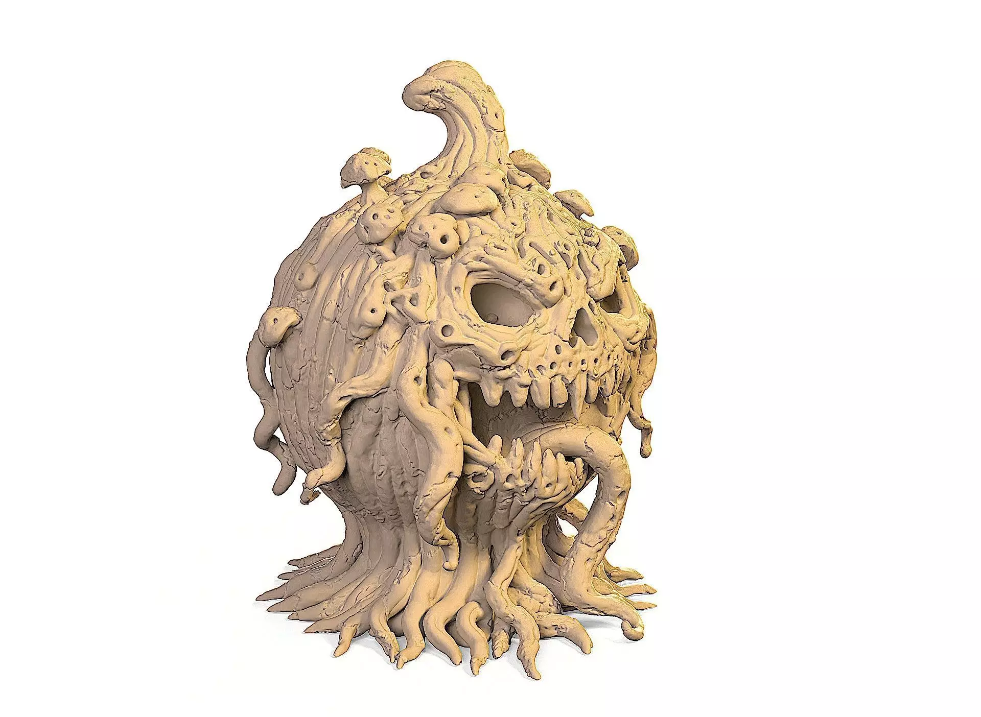 Halloween pumpkin stand 3D print model_2