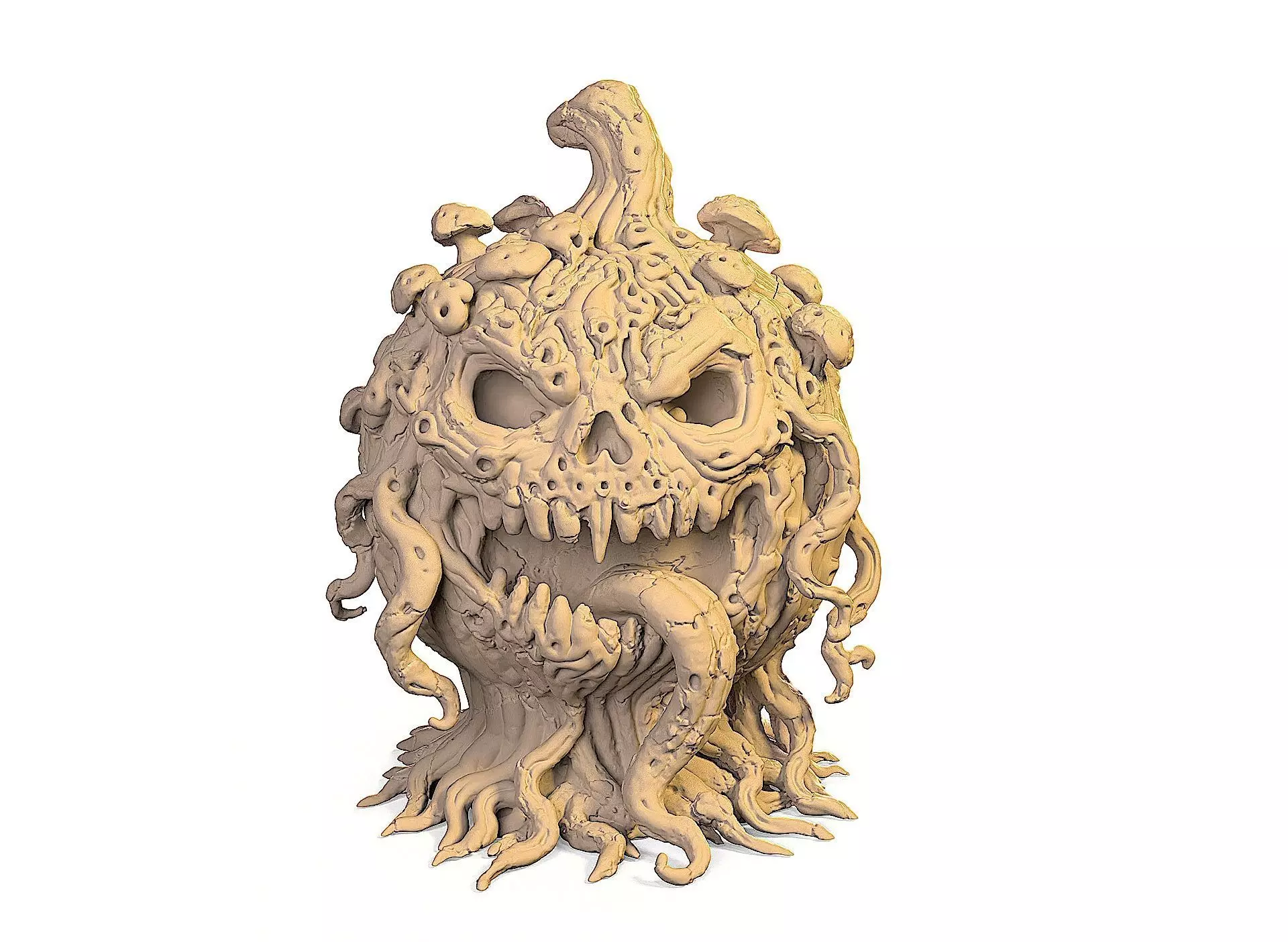 Halloween pumpkin stand 3D print model_4