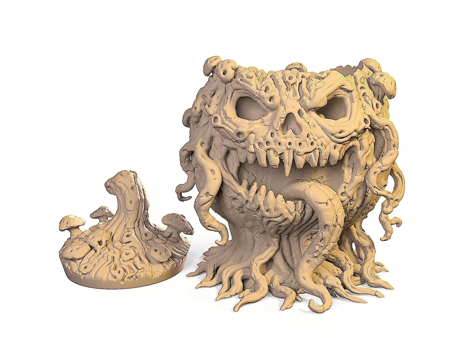 Halloween pumpkin stand 3D print model_6