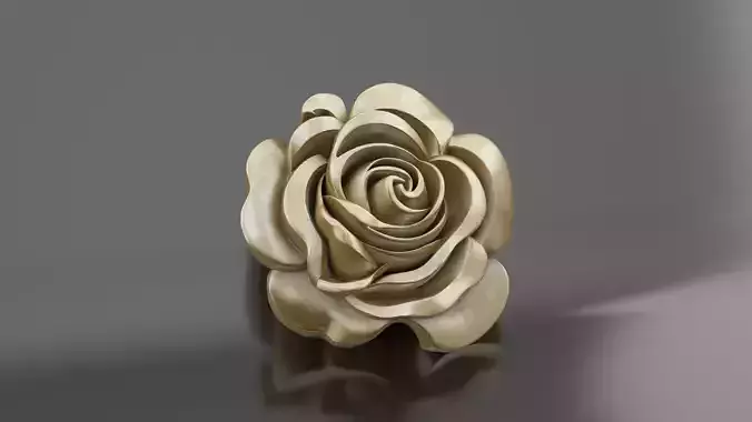 Golden Rose 3D Model