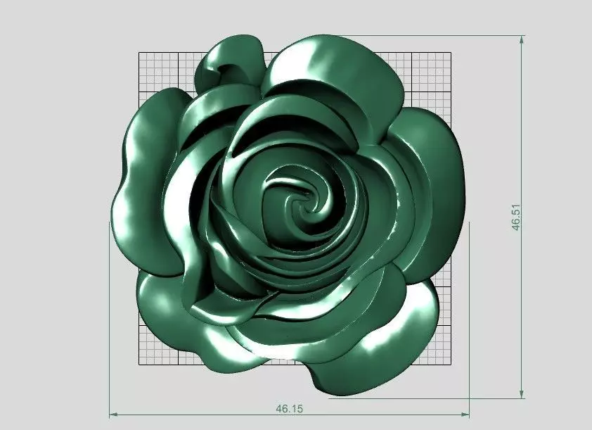 Golden Rose 3D Model Free 3D print model_3