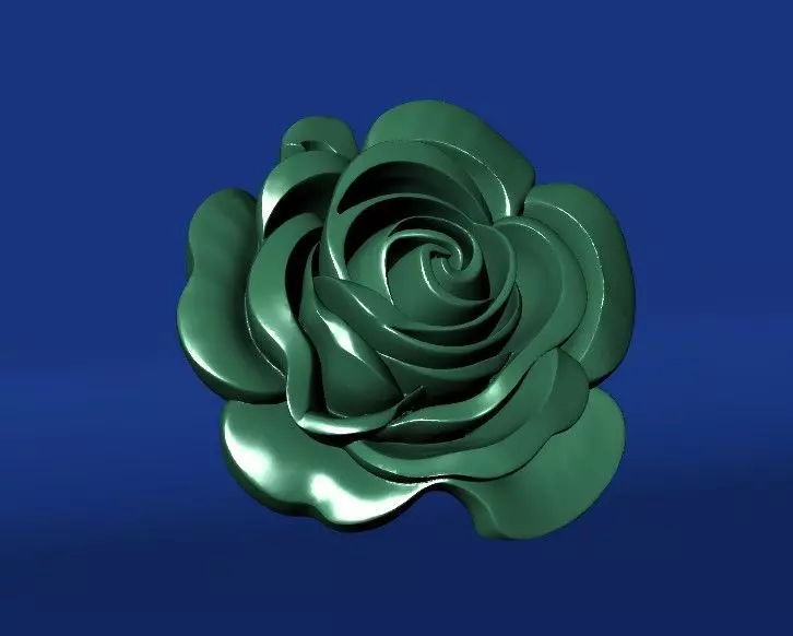 Golden Rose 3D Model Free 3D print model_2
