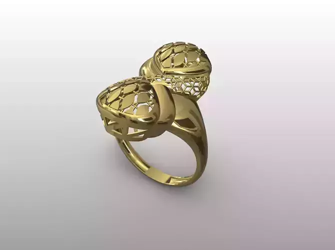 Double Bloom Ring