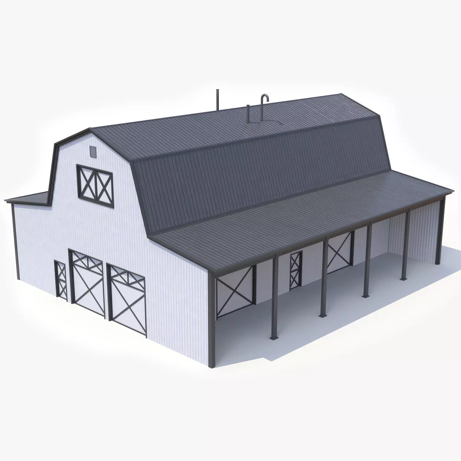 Farm Barn 18 PBR Low-poly 3D model